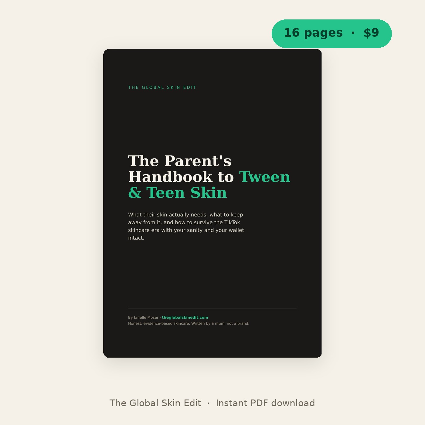 The Parent's Handbook to Tween and Teen Skin